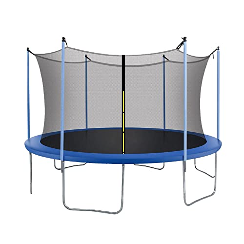 Trampolines, Toy Fuxion - Brincolín Trampolín para Niños - Diámetro 14 Pies (4.27 m) - Resortes Reforzados, Lona de Alto Impacto, Postes Acolchados y Red de Seguridad -...