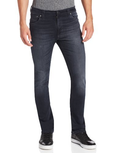Nudie Jean Men's Thin Finn Jean in Black Grey