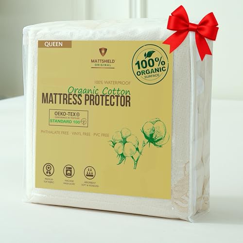Waterproof Organic Mattress Protector Queen - Organic