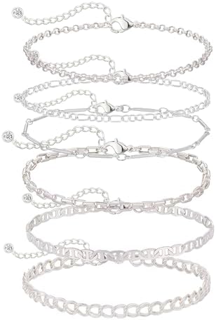 Gold/Silver Bracelets for Women Trendy 14K Gold Plated Bracelets ...