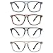 IVNUOYI 4 Pack Reading Glasses for Men Women,Blue Light Blocking Readers,Vintage Frame Eyeglasses with Spring Hinges +1.5