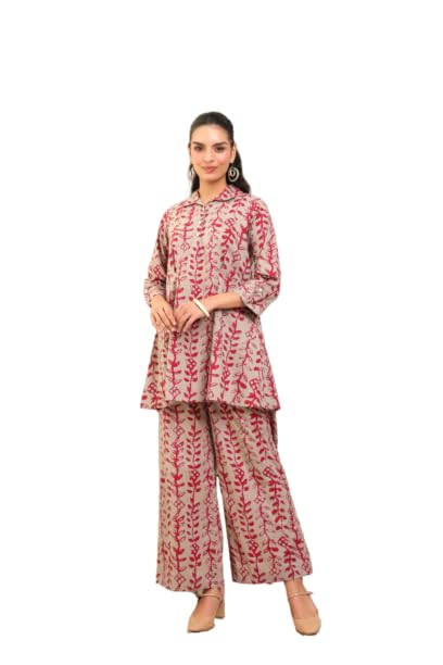 jisora Women's Multicoloured Printed Cotton Co-Ord Set-picture-36