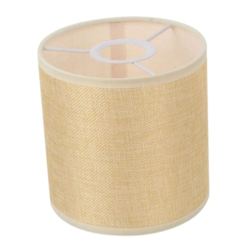 OSALADI Linen Cloth Lampshade for Table and Chandelier Lamps Simple Fabric Shade with Frame Easy Tool Installation for Home Bedroom Study and Hotel Use