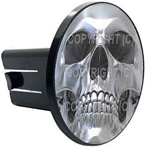 Universal Class 2 3 Tow Hitch Receiver Insert Cover Plug for Chrome Skull SF NG7 Model-PYT-8888-3636