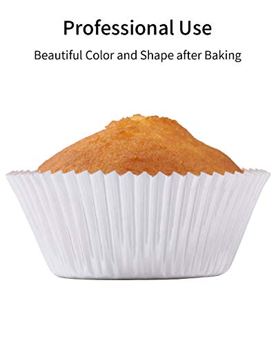Vibrille Silver Foil Cupcake Liners Standard Muffin Baking Cups 200-Count #TOP5