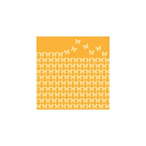 Preisvergleich Produktbild Motivserviette 33 x 33 cm Schmetterlinge gelb