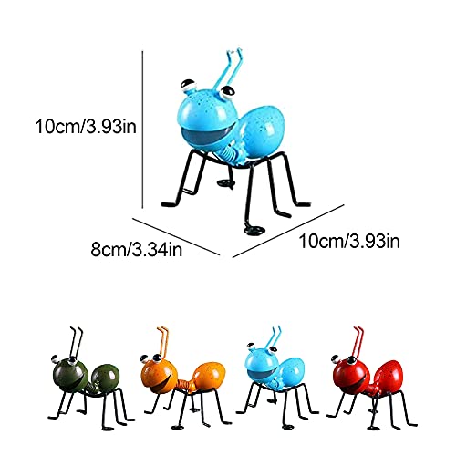 Metal Ants Garden Decor Insect Ornaments Indoor Or Outdoor Garden Yard Art Wall Sculptures 4 Pcs Set #TOP1