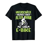 Lustiger Radfahrer Spruch Radsportler Alter Mann E-Bike T-Shirt
