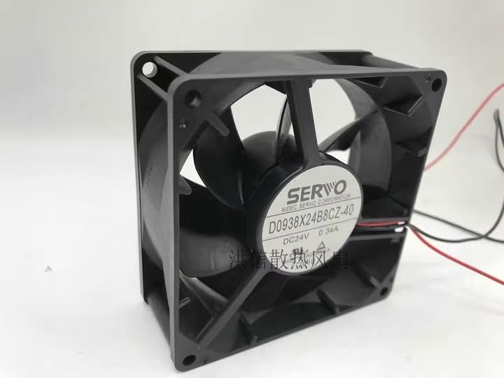 D0938X24B8CZ-40 24V 0.34A 9038 2-Wire Cooling Fan