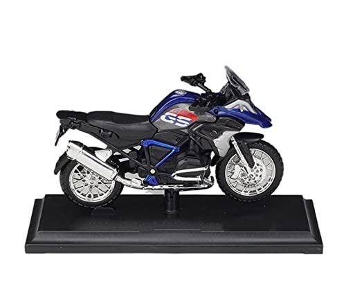 Maquette BMW R1200 GS Blue 1:18 collection d'art fidèle avec finitions originales