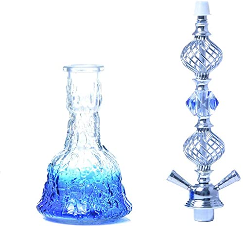 XJHYJS Haken-pfeifen-Set, 53 cm Raucher-kit Mit 2 Schläuchen Komplett Zubehör Für Cafe Bar Party (kein Nikotin), Schwarz – Bild 4