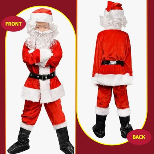 Disfraz de Santa para Niños 9 piezas Talla S miniatura 4
