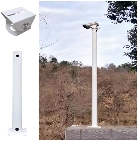 Security Camera Pole Universal Mounting Rack Commercial Wide View Monitoring Tall Outdoor Post,Security Camera Mounting Bracket Extender Pole - 360° Outdoor Mount for Residential Areas