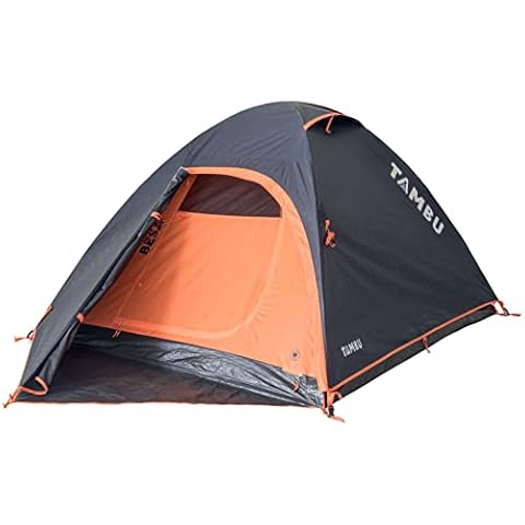 TAMBU BESA Kuppelzelt 3 Personen Zelt Outdoor-Bereich Camping Festival-Zelt leicht Vorzelt wasserdicht nachhaltig recycelt Cover