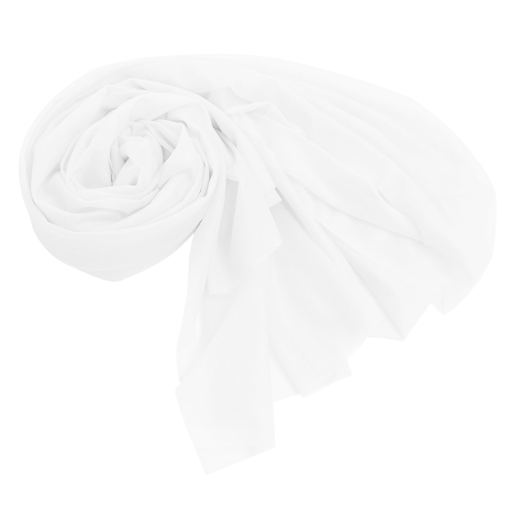 VICASKY 5 Stück Hochzeitsbogen Weiß Transparent Sheer Arch Draping Fabric für Party Deko Leichter Faltbarer Vorhang für Zeremonie Wohnzimmer Schlafzimmer Feierdekoration