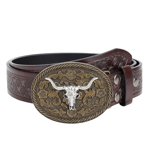 Image of BELTROAD Western Belts for Men Women 1.5 inch Vintage Country Belt for Jeans