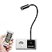 Lampara de Lectura Aplique Foco de LED Noche Regulable Touch con Enchufe y Control Remoto Inalambrico 3W 280Lm Luz Neutra 4000K Enchufe Europeo 1X Lampara y 1X Control Remoto de Enuotek