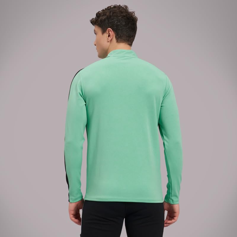 Image of ATICX Polyester Full Sleeve Compression High Turtle Neck Sports Jersey T Shirt for Men - Quick Dry Fit Gym Workout Top for Running, Swimming, Training, Cycling, Football, Badminton