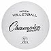 Champion Sports Rubber Volleyball, Official Size, for Indoor and Outdoor Use - Durable, Regulation Volleyballs for Beginners, Competitive, Recreational Play - Premium Volleyball - White, VR4, 1 Set