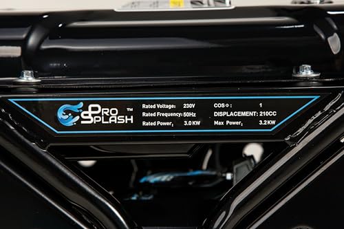 PS Global Generador inversor portátil de 3300 W, 230 V, 11 L, tanque de combustible, generador para camping, viajes, hogar o lugares de trabajo (negro) - Imagen 8