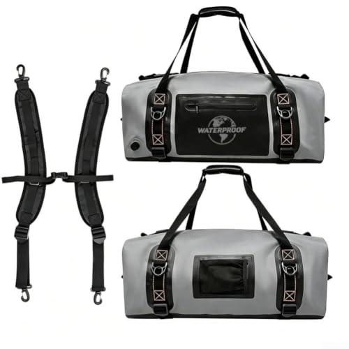Bolsa impermeable para sillín de motocicleta con bolsillos de malla y resistencia