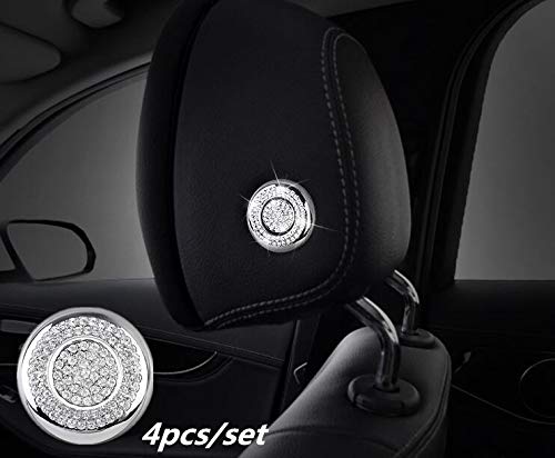 Car Interior Bling Accessories for Mercedes-Benz Bling C Class E Class GLC Car Seat Pillow Button Cover Car Bling Accessories for Women