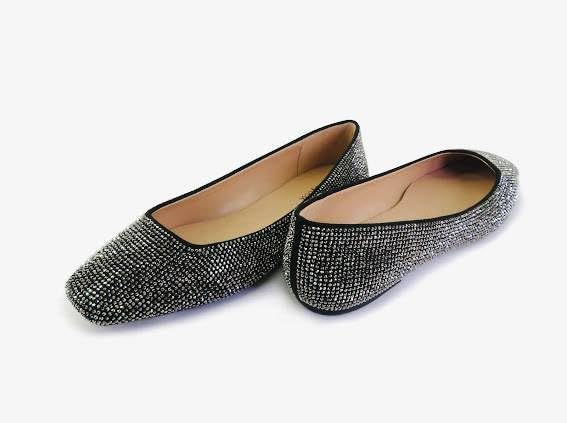 michia Mesh Sparkle Ballet Flats for Women4