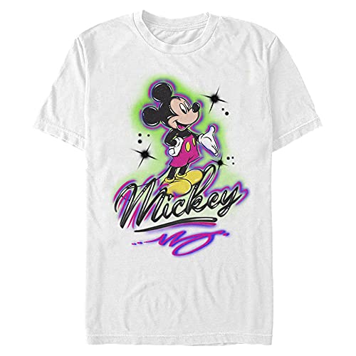 T-shirt Mickey Disney homme blanc pour tenue de vacances et parcs de loisirs