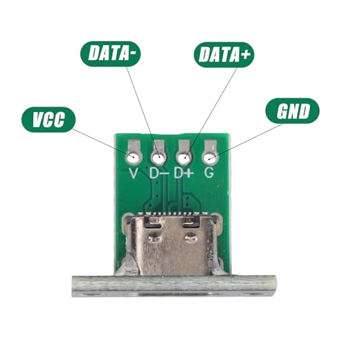 10 piezas conector USB C para montaje en panel miniatura 4