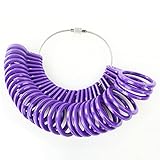 Hetirengong Ring Sizer Finger Gauge Measure Tool Jewelry Sizing Tools Rings US Size 1-13 with Half...