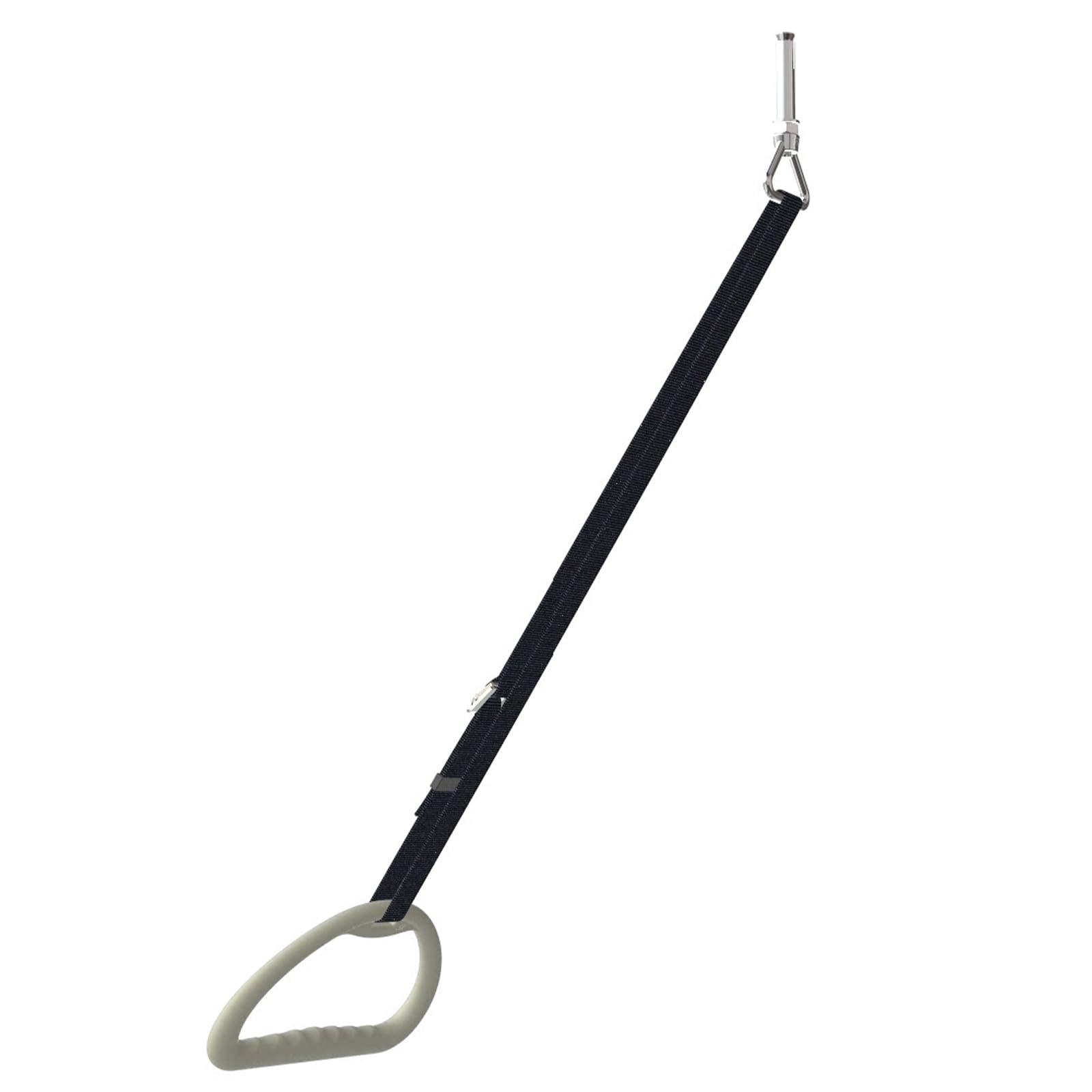 Balgi do łóżka dla osób starszych, pomoc przy wstawaniu do montażu sufitowego, regulacja wysokości 20-200 cm, szeroki trójkątny uchwyt, nośność 300 kg, wytrzymała stal węglowa – bezpieczna podczas