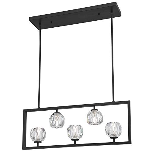 Super Cheap 🛒 Westinghouse Lighting 6367200 Zoa Five-Light LED Indoor Gun Metal Finish with Crystal Glass Chandelier, One Size, Matte Brushed Gunmetal