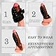 BDSMJOY Penis Sleeve Penishülle 2 IN 1 Set für Penisvergrößerung Vorhaut Rückhaltung Penismanschetten erotisches Sex Spielzeug für die Männer Sex Toyset Herren (Schnappschildkröte)