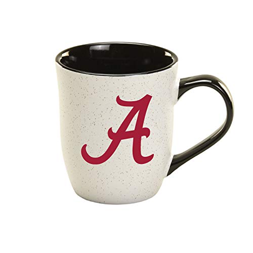 RFSJ INC. Alabama Crimson Tide Ceramic 16oz Granite Mug Official Team Logo Coffee Cup with Colored Interior and Handle Handwash Recommended Individually Boxed