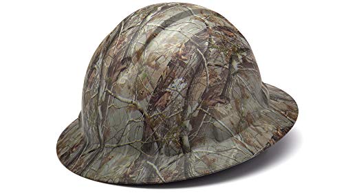 Pyramex Full Brim RIDGELINE Patterned Hard Hat with 6 Point Ratchet Suspension - Free Sticker Included