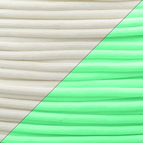 Paracord Planet 1/4 Inch para-Max Paracord - Glow White - 10 Feet