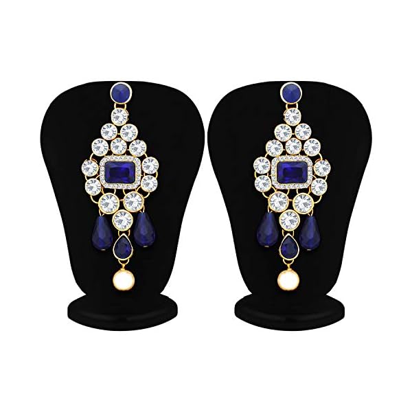Sukkhi Incredible Pearl Gold Plated Wedding Jewellery Kundan Choker Necklace Set For Women (N79607) - Image 8