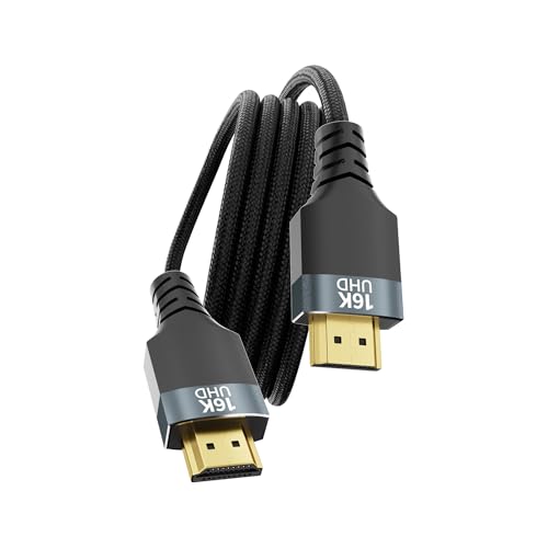 UPPDEFFST PS5 PS4 �Ή� HDMI2.2 �P�[�u�� 3 m ���� �^�C�v A �I�X - �I�X 96/80/48Gbps �E���g���n�C�X�s�[�h 16K@60Hz 8K@120Hz 2K/4K@240/480Hz eARC HDR �Ή� ���i�C