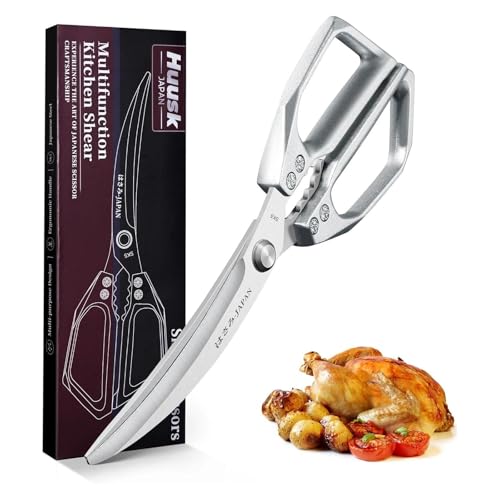 HUUSK Kitchen Scissors Stainless Steel Meat & Poultry Shears