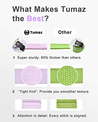 Tumaz Yoga Mat Strap [Mat Not Included] (15+ Colors, 2 Sizes Options) With Extra Thick, Durable And Comfy Delicate Texture | The Must-Have Multi-Purpose Strap/Carrier For Your Yoga Mat, Exercise Mat #TOP2