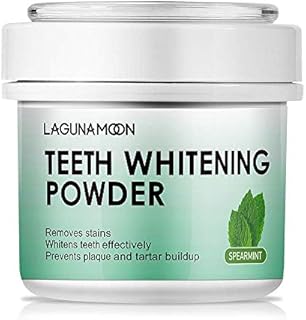 Teeth Whitening Powder, 50g Bright Pearl Spearmint Flavor - Natural Teeth Whitening, Teeth Polish & Teeth Stain Remover - Alternative to Toothpaste, Tooth Powder for Sensitive Teeth & Freshens Breath