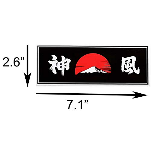 6Pcs Funny Jdm Decals Japanese Vinyl Drift Slap Jdm Car Stickers Window Banners Drag Racing Samurai Sticker 7.1"X2.6" #TOP1