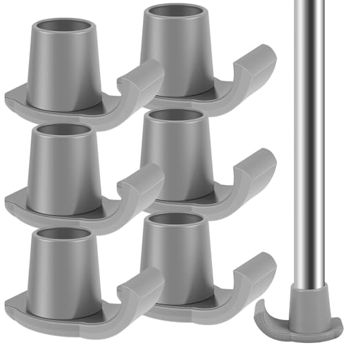 SHAFUFU 6Pcs Walker Ski Glides Plastic Glide Walker Feet Caps Smooth Walker Assist Accessories Reusable Heavy-Duty Walker Ski Replacement Glide Caps for and 1-1/8 Inch Tubes Folding Walker