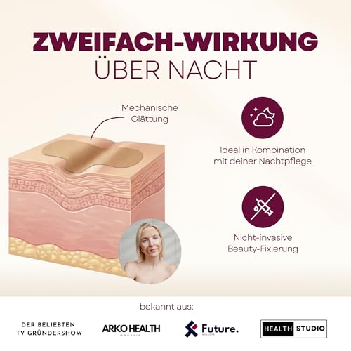 WELLNESSWERK® Face Tape Anti Falten- Full-Face-Monatspack zum Zornesfalte Glätten über Nacht – Sanftes Zornesfalte Pflaster für die Abendroutine – Dermatologisch getestet – Designed in Deutschland