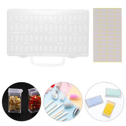 Caja de PP con 64 compartimentos para clasificar accesorios pequeños sin perder nada 7