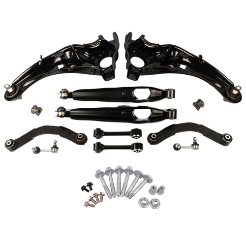 Flynsu Rear Suspension Trailing Arm Control Arm Sway Bar Kit w/Bolts Replacement for 2007-2016 Jeep Compass Patriot 4WD 5272715AD 5105930AB K641226 K641281 K641868 K750058