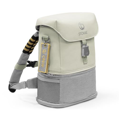 Stokke JetKids Mochila, Sea Green - Diseño Expansible para Niños de 2 A 7 años - Material Repelente al agua y fácil de limpiar - Incluye Almohadilla para Asiento