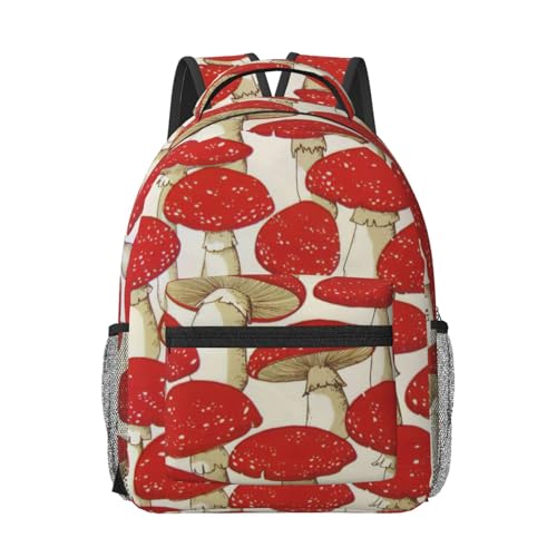 Sac à dos de voyage imprimé champignon parfait pour prendre l'avion en cabine