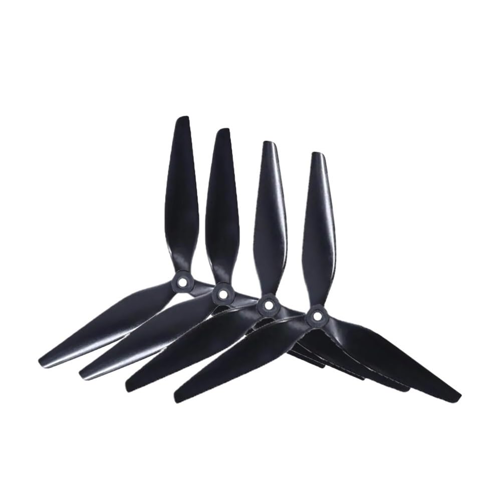 Prop Macroquad 10X5X3 / 9X5X3 / 9X4X3 / 8X4X3 1050/9050 10Inch/ 9inch/8inch Tri-blade Black-carbon Reinforced Nylon Propeller(4pcs 10X4.5X3 10inch)