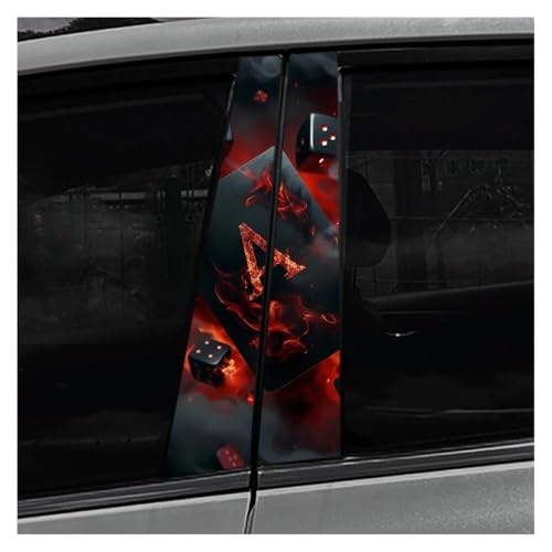 Autocollants de voiture de poker couverture anti-rayures pour pilier B